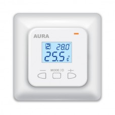 AURA LTC 440 (белый) терморегулятор двухзонный, непрограммируемый, электронный